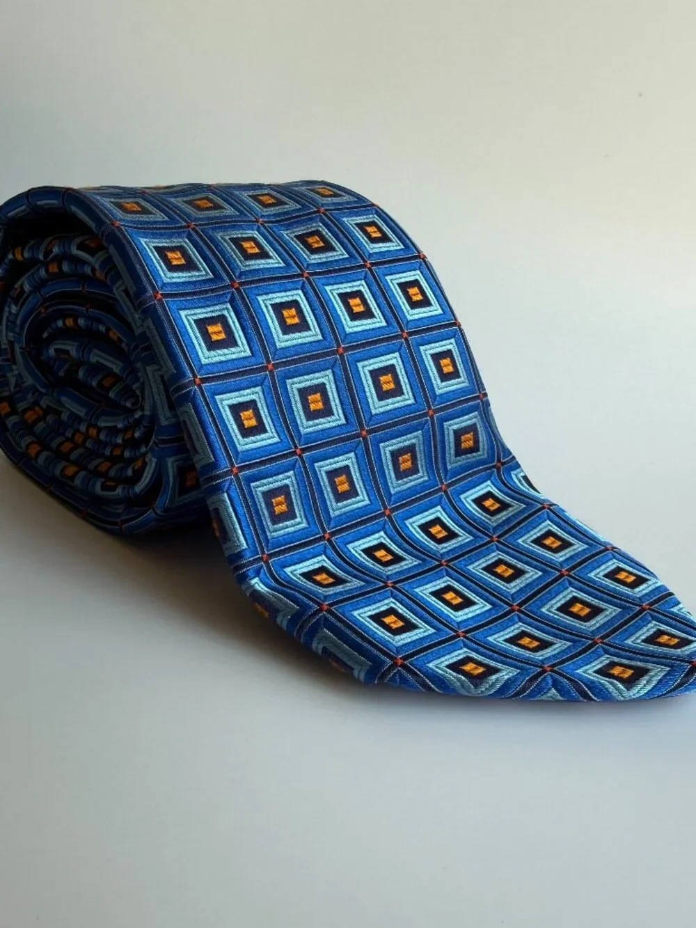 Silk Blue/Orange Ted Baker London Necktie